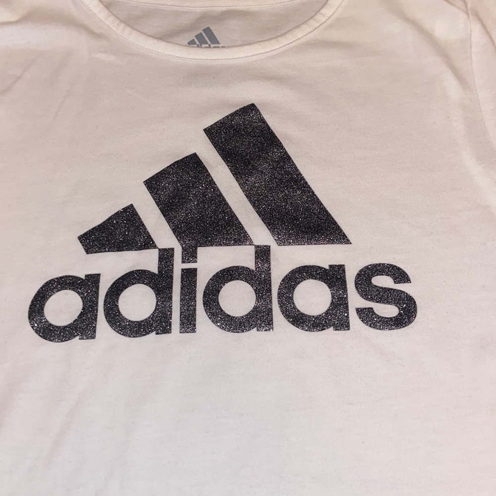 Adidas girls white tshirt. Size 14 (L)